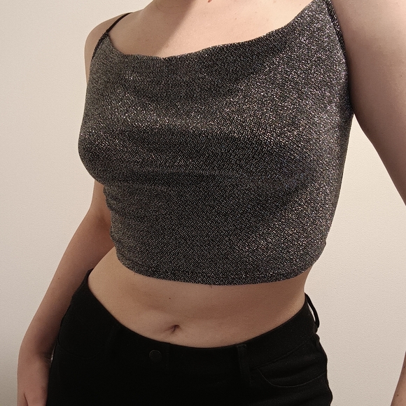 Silver crop top - Picture 4 of 4